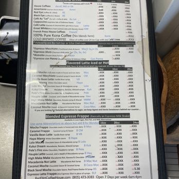Red Dirt Coffee House - Menu - Hawaiian Near Me - Arroyo Grande, California Red Dirt Coffee House - Menu - Hawaiian Near Me - Arroyo Grande, California