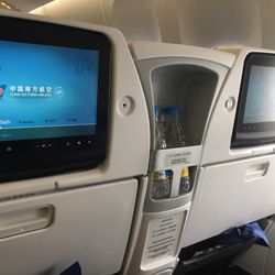 China Southern Airlines - Larger Video screens in the premium economy seats