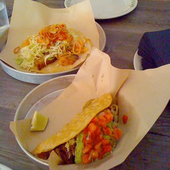 Tacofino Commissary - Taco "Belle" and the Pork Cheek taco. Both outstanding in flavour. - Mexican Near Me - Vancouver, British Columbia Tacofino Commissary - Taco "Belle" and the Pork Cheek taco. Both outstanding in flavour. - Mexican Near Me - Vancouver, British Columbia