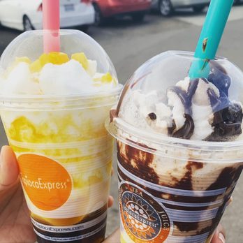 Tapioca Express - Mango slushie and a chocolate slushie! :) - Coffee & Tea Near Me - San Diego, California Tapioca Express - Mango slushie and a chocolate slushie! :) - Coffee & Tea Near Me - San Diego, California