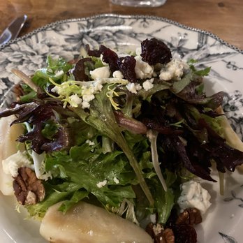 Gruel Britannia - Pear and goat cheese salad. - Breakfast & Brunch Near Me - Fairfield, Connecticut Gruel Britannia - Pear and goat cheese salad. - Breakfast & Brunch Near Me - Fairfield, Connecticut