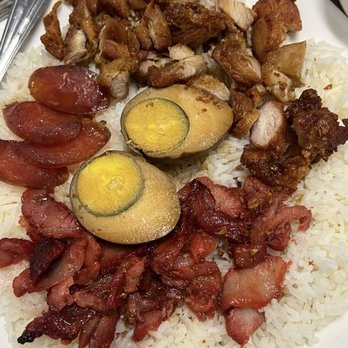Borneo Eatery - Chicken and pork rice dish so yummy - Indonesian Near Me - Alhambra, California Borneo Eatery - Chicken and pork rice dish so yummy - Indonesian Near Me - Alhambra, California