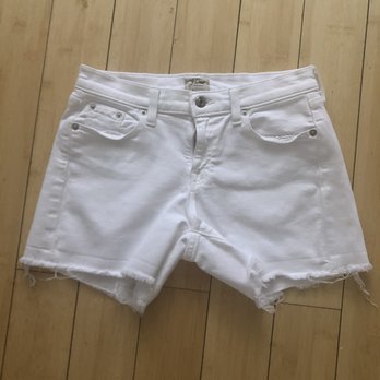 Morris Cleaners Upper East Side - J Crew White Jean Shorts frontside after - Sewing & Alterations Near Me - New York, New York Morris Cleaners Upper East Side - J Crew White Jean Shorts frontside after - Sewing & Alterations Near Me - New York, New York