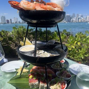 Rusty Pelican - Miami - 3 Tiered Seafood Tower - Seafood Near Me - Key Biscayne, Florida Rusty Pelican - Miami - 3 Tiered Seafood Tower - Seafood Near Me - Key Biscayne, Florida