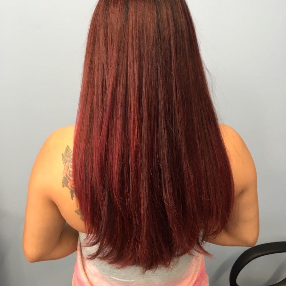 Enchanted Beauty - Ashton dyed my hair for me and the red came out perfect!! - Hair Salons Near Me Enchanted Beauty - Ashton dyed my hair for me and the red came out perfect!! - Hair Salons Near Me