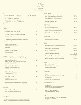 Menu photo 7 ACRE Brooklyn, NY