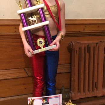 Candy Apples Dance Center - Gertie after a successful comp w/Candy Apples! - Dance Studios Near Me - Canton, Ohio