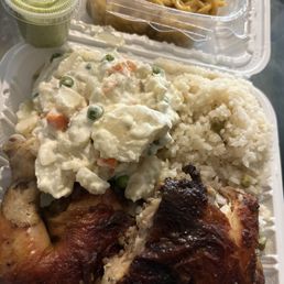 Half chicken platter  extra side