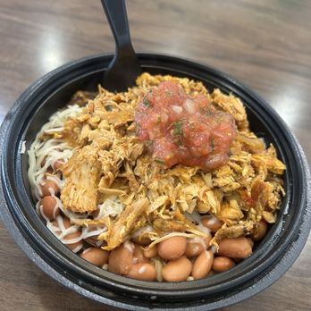 El Pollo Loco - $4 shredded chicken and cheese bowl - Fast Food Near Me - Santa Monica, California