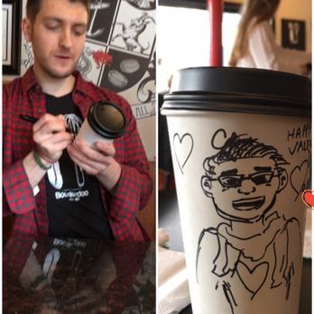 Booskerdoo Coffee & Baking - Thank you Finn for my graphic art cup!!! Happy Valentines Day to Booskerdoo to Sam, Louie and Finn and the rest of the awesome crew! - Coffee & Tea Near Me - Fair Haven, New Jersey Booskerdoo Coffee & Baking - Thank you Finn for my graphic art cup!!! Happy Valentines Day to Booskerdoo to Sam, Louie and Finn and the rest of the awesome crew! - Coffee & Tea Near Me - Fair Haven, New Jersey
