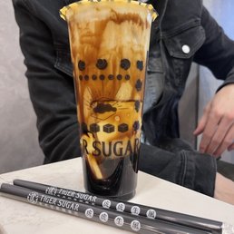 ##5. Brown Sugar Boba Pudding Milk w. Cream Mousse