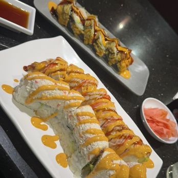 Edojin Sushi - Godzilla Roll, 8 Pieces Shaggy Dog Roll and 8 Pieces Barker Roll - Japanese Near Me - Cypress, Texas