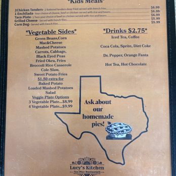 Lucy's Kitchen - Menu - American Near Me - Elgin, Texas
