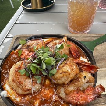 Sugar and Scribe - Shrimp & grits with a homemade Arnold Palmer - Bakeries Near Me - La Jolla, California Sugar and Scribe - Shrimp & grits with a homemade Arnold Palmer - Bakeries Near Me - La Jolla, California