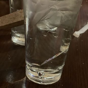 Uno Pizzeria & Grill - Broken glass they gave me with water - Pizza Near Me - Orlando, Florida