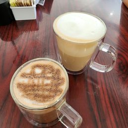 A Mocha and Chai Latte at Dolce Caffè. A Mocha and Chai Latte at Dolce Caffè.