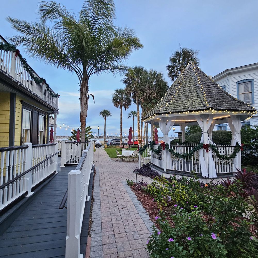Bayfront Marin House - Porch view downstairs, room 11. - Hotels Near Me - Saint Augustine, Florida