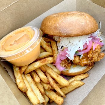 Holdaak Fried Chicken - Spicy Chicken Sandwich w/ Shake Fries - Chicken Shop Near Me - Fullerton, California Holdaak Fried Chicken - Spicy Chicken Sandwich w/ Shake Fries - Chicken Shop Near Me - Fullerton, California