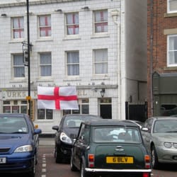 Turks Head Hotel - Another view, obscured by the flag of St. George