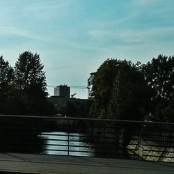 Landwehrkanal in Tiergarten - Potsdamer Str. Blick Richtung Westen