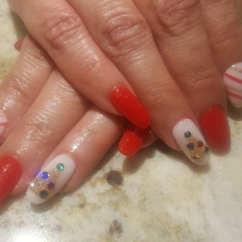 Amity Nail Spa - Nails by Tiffany... love my festive nails - Nail Salons Near Me - Arlington, Virginia Amity Nail Spa - Nails by Tiffany... love my festive nails - Nail Salons Near Me - Arlington, Virginia