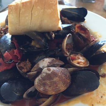Taco Temple - Steamers & Mussels in a Tomato Linguica Broth. - Mexican Near Me - Morro Bay, California Taco Temple - Steamers & Mussels in a Tomato Linguica Broth. - Mexican Near Me - Morro Bay, California