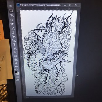 KT Dragon Tattoo - Cory spent 2 hrs drawing this - Tattoo Near Me - San Jose, California KT Dragon Tattoo - Cory spent 2 hrs drawing this - Tattoo Near Me - San Jose, California