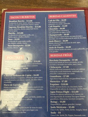 Menu photo 2 Oaxaca de Mis Amores Riverside, CA Menu photo 2 Oaxaca de Mis Amores Riverside, CA