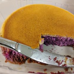 Banaue Sari Sari Store - Ube custard cake from Oven Blessing that my coworker brought in. Sold at Banaue Sari Sari. Very tasty!