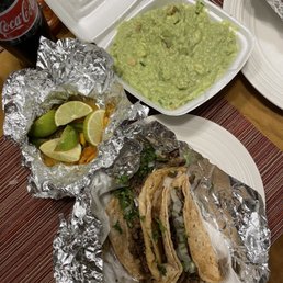 Carne asada, chips and guacamole Carne asada, chips and guacamole