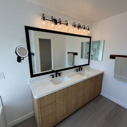 New vanity, upgraded lighting and electrical New vanity, upgraded lighting and electrical