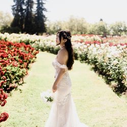 Minh Fashion - She altered my wedding dress by taking in the waist but leaving enough room so I could sit