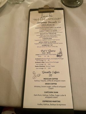 Menu photo 8 Lunada Garden Bistro Cayucos, CA Menu photo 8 Lunada Garden Bistro Cayucos, CA