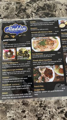 Menu photo 4 Aladdin Mediterranean Restaurant Miami, FL