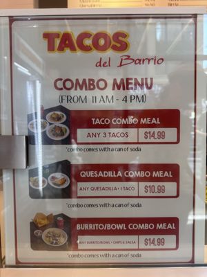 Menu photo 1 Tacos del Barrio New York, NY