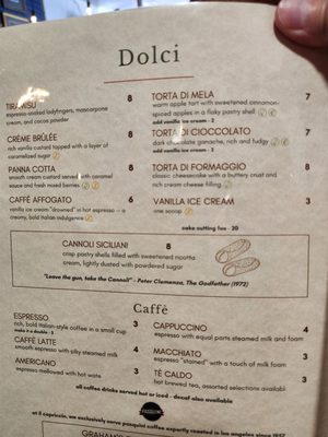Menu photo 4 Il Capriccio Los Angeles, CA
