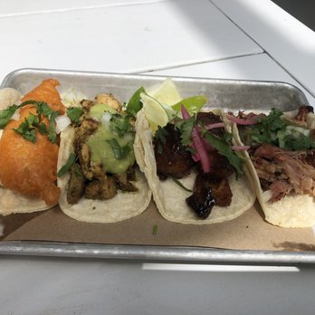 Bartaco Mosaic - Baja Fish Taco, chicken taco, Glazed Pork Belly Taco, Mojo Pork Carnitas Taco - Tacos Near Me - Fairfax, Virginia Bartaco Mosaic - Baja Fish Taco, chicken taco, Glazed Pork Belly Taco, Mojo Pork Carnitas Taco - Tacos Near Me - Fairfax, Virginia