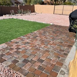 Artificial grass and pavers installed Artificial grass and pavers installed