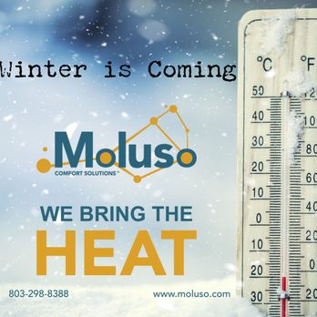 Moluso Comfort Solutions - It's about time to turn up the heat . . . is your system ready? - Heating & Air Conditioning/HVAC Near Me Moluso Comfort Solutions - It's about time to turn up the heat . . . is your system ready? - Heating & Air Conditioning/HVAC Near Me