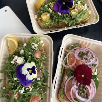 Arvo Café - Loaded Avocado Toast (top and left) and Smoked Salmon Toast (right) - Cafes Near Me - Honolulu, Hawaii Arvo Café - Loaded Avocado Toast (top and left) and Smoked Salmon Toast (right) - Cafes Near Me - Honolulu, Hawaii
