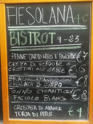 Menu photo 8 Fiesolana46 The Rabb Florence, FI