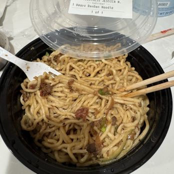 Chubby Dumplings - Dry and overcooked Dan Dan noodles. It's like they forgot the sauce - Chinese Near Me - Anaheim, California