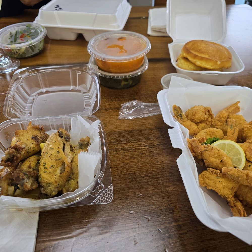 Wings and Shrimp Wings and Shrimp