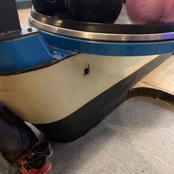 Plaza Bowling Lanes - Live wires broke from a reset button