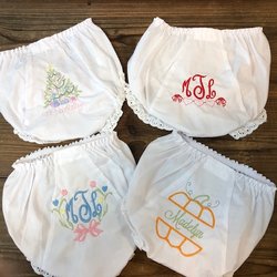 Maggie and Me Boutique - Personalized bloomers are the best present for that special little girl!