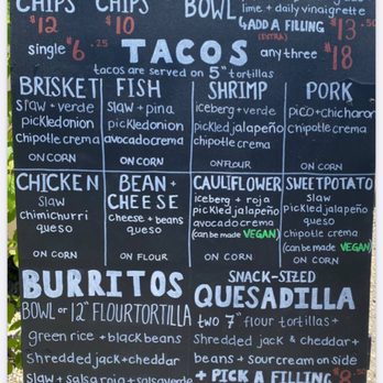 Casero Bus Taco - a menu on a chalkboard - Mexican Near Me - Sauble Beach, Ontario Casero Bus Taco - a menu on a chalkboard - Mexican Near Me - Sauble Beach, Ontario