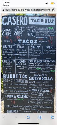 Menu photo 2 Casero Bus Taco Sauble Beach, ON Menu photo 2 Casero Bus Taco Sauble Beach, ON