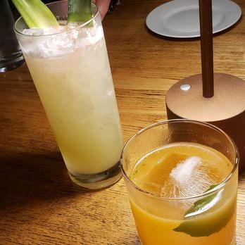 Abreo Restaurant - The Wiki-Wiki (rum, mezcal, lime, $18) and L.V. (vodka, passionfruit, basil, $13) cocktails - Tapas Bars Near Me - Rockford, Illinois Abreo Restaurant - The Wiki-Wiki (rum, mezcal, lime, $18) and L.V. (vodka, passionfruit, basil, $13) cocktails - Tapas Bars Near Me - Rockford, Illinois