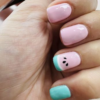 Posh Nail Bar - Look at my amazing watermelon inspo nail!!! - Nail Salons Near Me - Costa Mesa, California Posh Nail Bar - Look at my amazing watermelon inspo nail!!! - Nail Salons Near Me - Costa Mesa, California