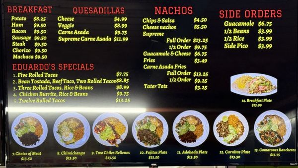 Menu photo 3 Eduardo’s Taco Shop Coos Bay, OR